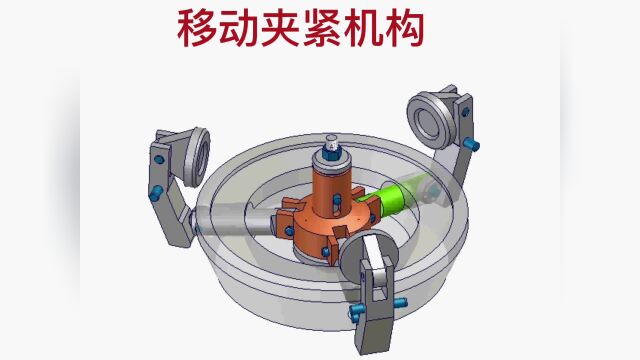 凸轮夹紧机构的转动素材