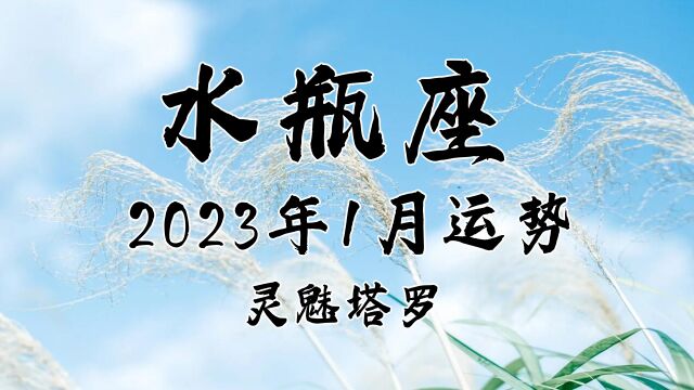 灵魅塔罗:水瓶座2023年1月指南,双方之间遭遇到难题,能量在失去平衡