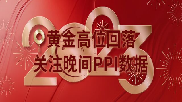 黄金高位回落,关注晚间PPI数据