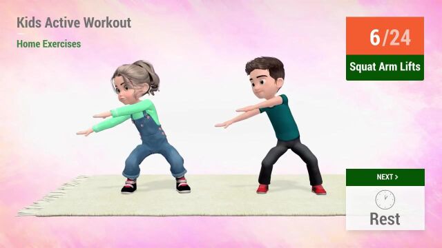 Daily Kids Active Workout  Home ExercisesekRHCAqGVuY