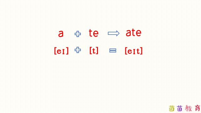 自然拼读:ate