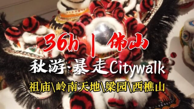 佛山攻略!极限暴走36h!吃喝秋游Cltywalk!