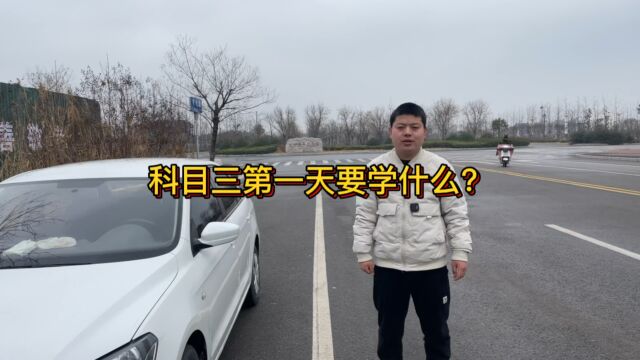 科目三学车第一天要学什么