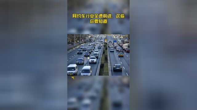 网约车行业全速前进,这些你要知道