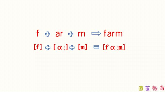 自然拼读:farm