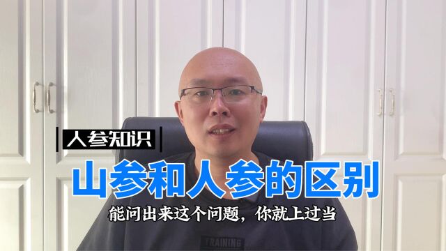 山参和人参的区别有多大?看你从哪个角度看