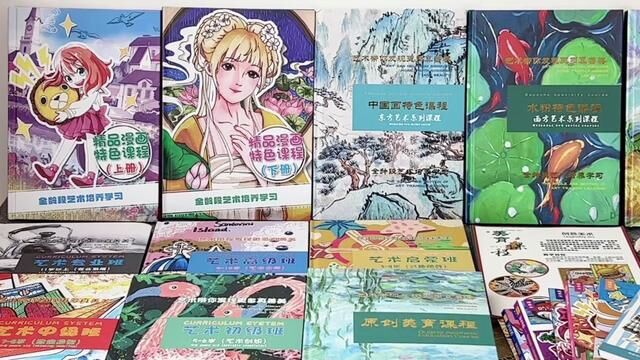 课程体系画册,一本系统、全面、专业的画室说明书~无需加盟,拥有一套无水印无logo的课程体系介绍册,配套课件ppt