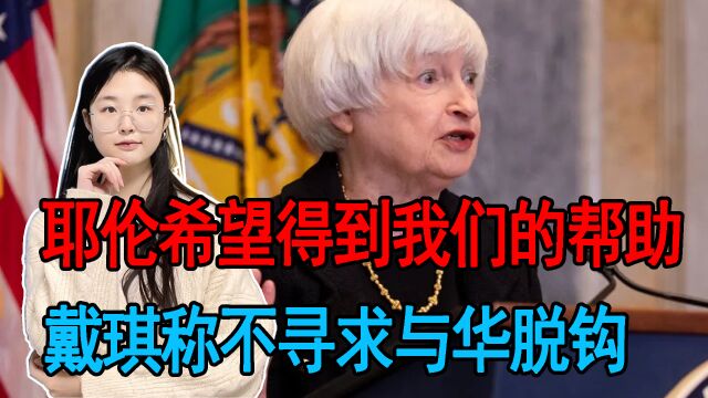 美官员再次老调重谈,明显是想找中国借钱,戴琪称不寻求与华脱钩