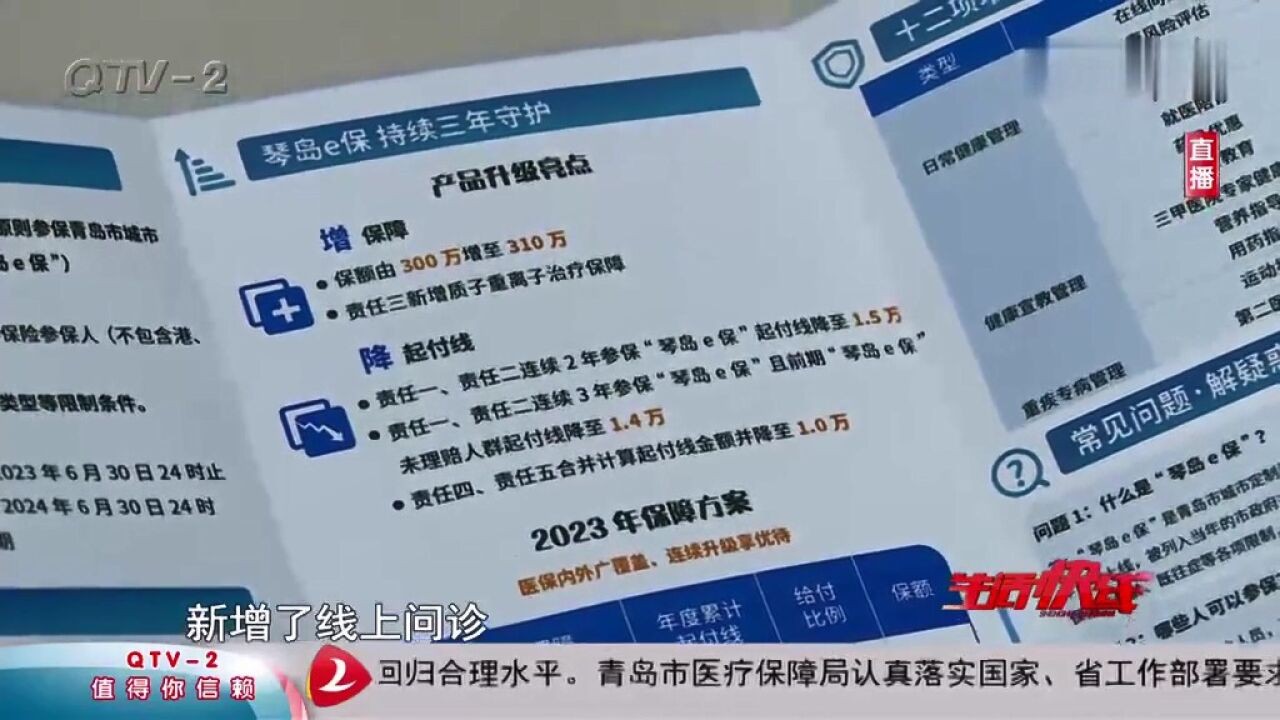 2023“琴岛e保”:参保门槛降低,服务项目新增