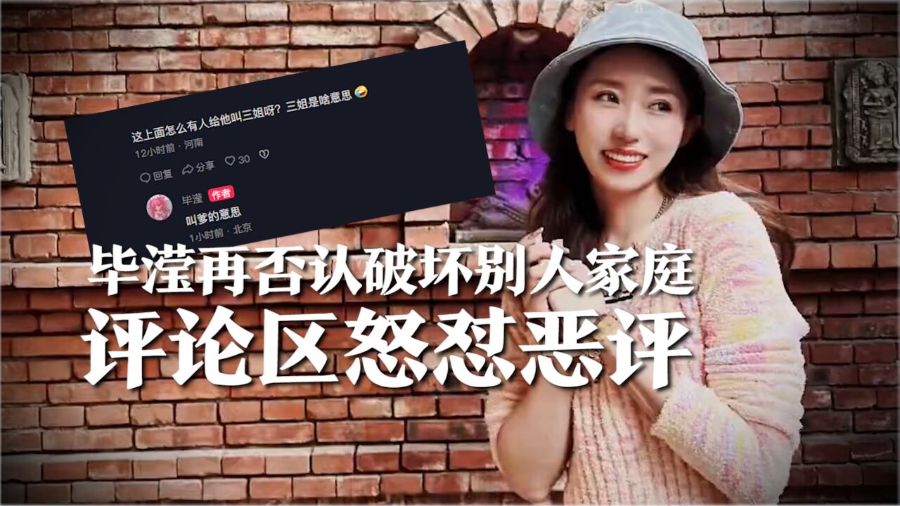 毕滢再否认介入张丹峰洪欣婚姻,回应外界恶评:我很喜欢我自己