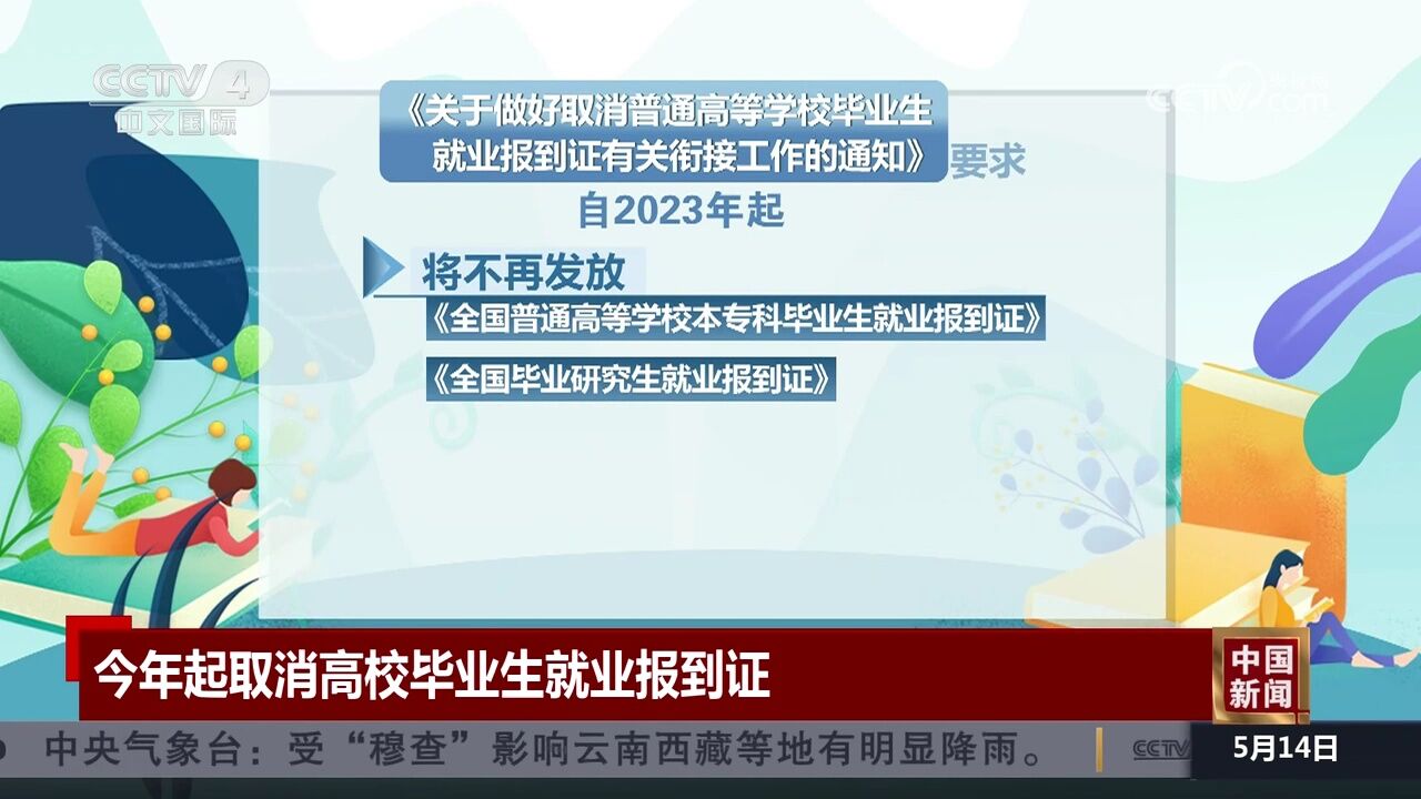 今年起取消高校毕业生就业报到证