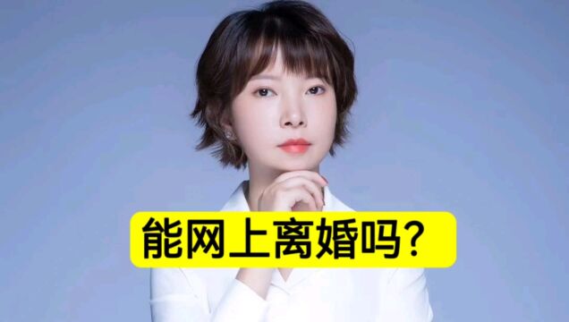 能网上离婚吗?