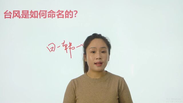 台风是如何命名的?你知道吗?快和老师一起学习吧