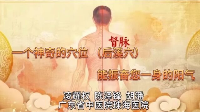 一个神奇的穴位(后溪穴)——能振奋您一身的阳气