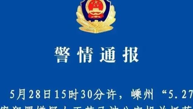 嵊州“5.27”命案72岁嫌疑人落网!逃入山林,近千人联合搜捕