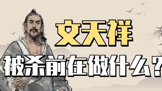 【文天祥】(下)文天祥为什么必须死?遇害前的几年在做什么?南宋最后的状元宰相