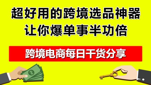 2.超好用的跨境选品神器,让你爆单事半功倍