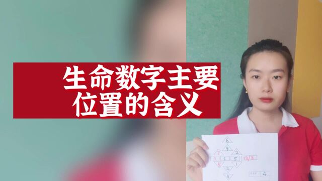 数字心理学|数字解码:生命数字主要位置的含义3