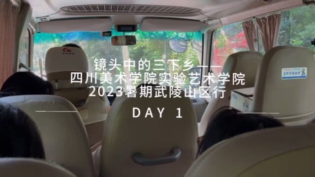 镜头中的三下乡——四川美术学院实验艺术学院2023暑假武陵山区行DAY1