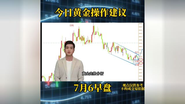 金市圣手:7月6黄金分析及操作建议