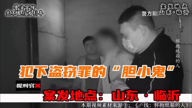 犯下盗窃罪的“胆小鬼” 案发地点:山东ⷤ𘴦𒂀