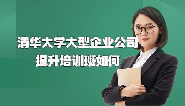 清大大型企业公司提升培训班如何