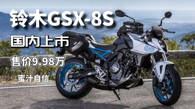 售价9.98万,铃木GSX8S双缸街车国内上市,定价一如既往的自信