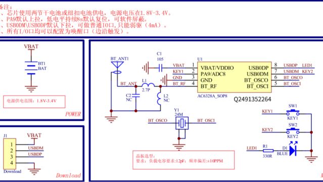 杰理AC6328AAC632N双模蓝牙芯片数传SOP8的介绍和开发简介