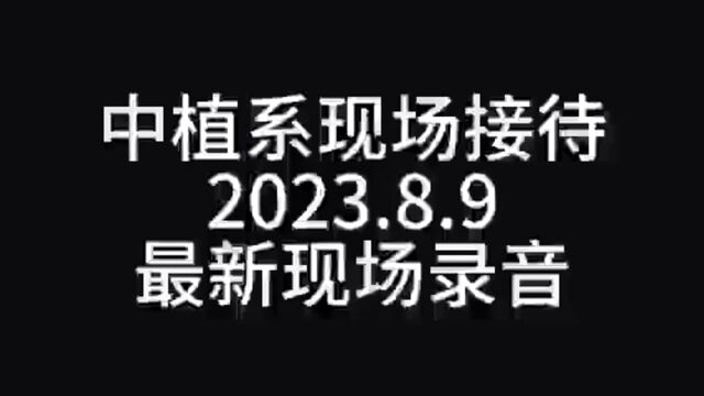 中植系暴雷后现场接待录音(2023.8.9)