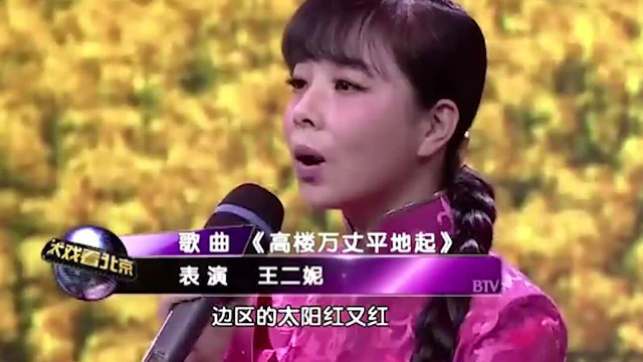 王二妮人美歌豪迈!一首《高楼万丈平地起》,惊艳全场