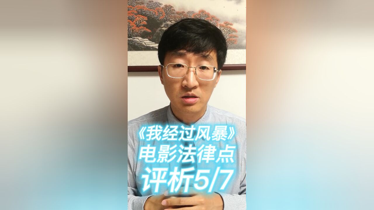 《我经过风暴》电影法律点评析5:7