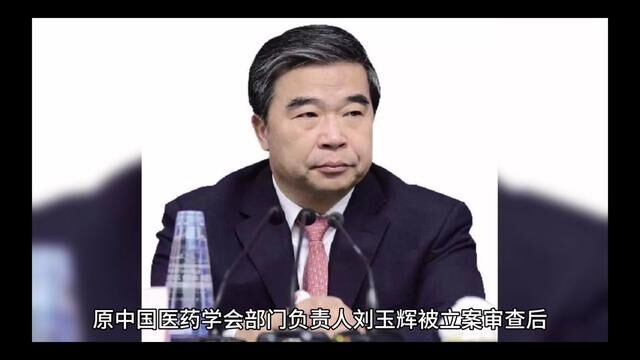 原中国医药学会部门负责人刘玉辉被立案审查后.检察官问