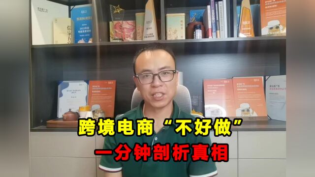 跨境电商不好做?一分30秒揭开真相,是谁的遮羞布掉了?