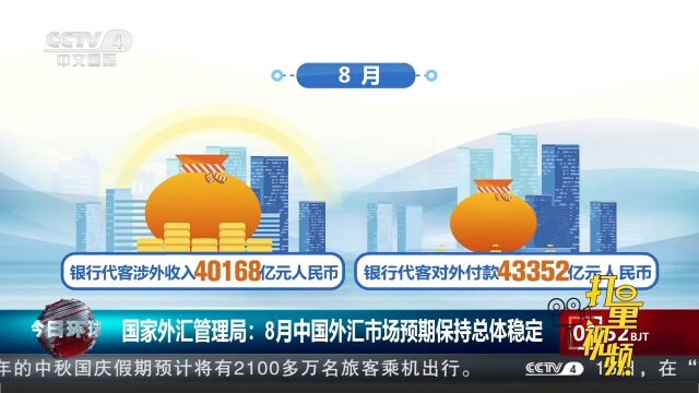 国家外汇管理局:2023年8月中国外汇市场预期保持总体稳定