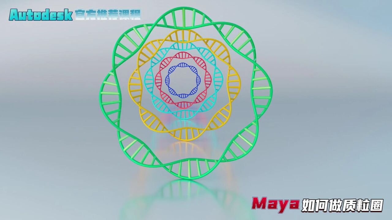 【SCI科研制图教程】如何用maya制作质粒圈(Maya软件)