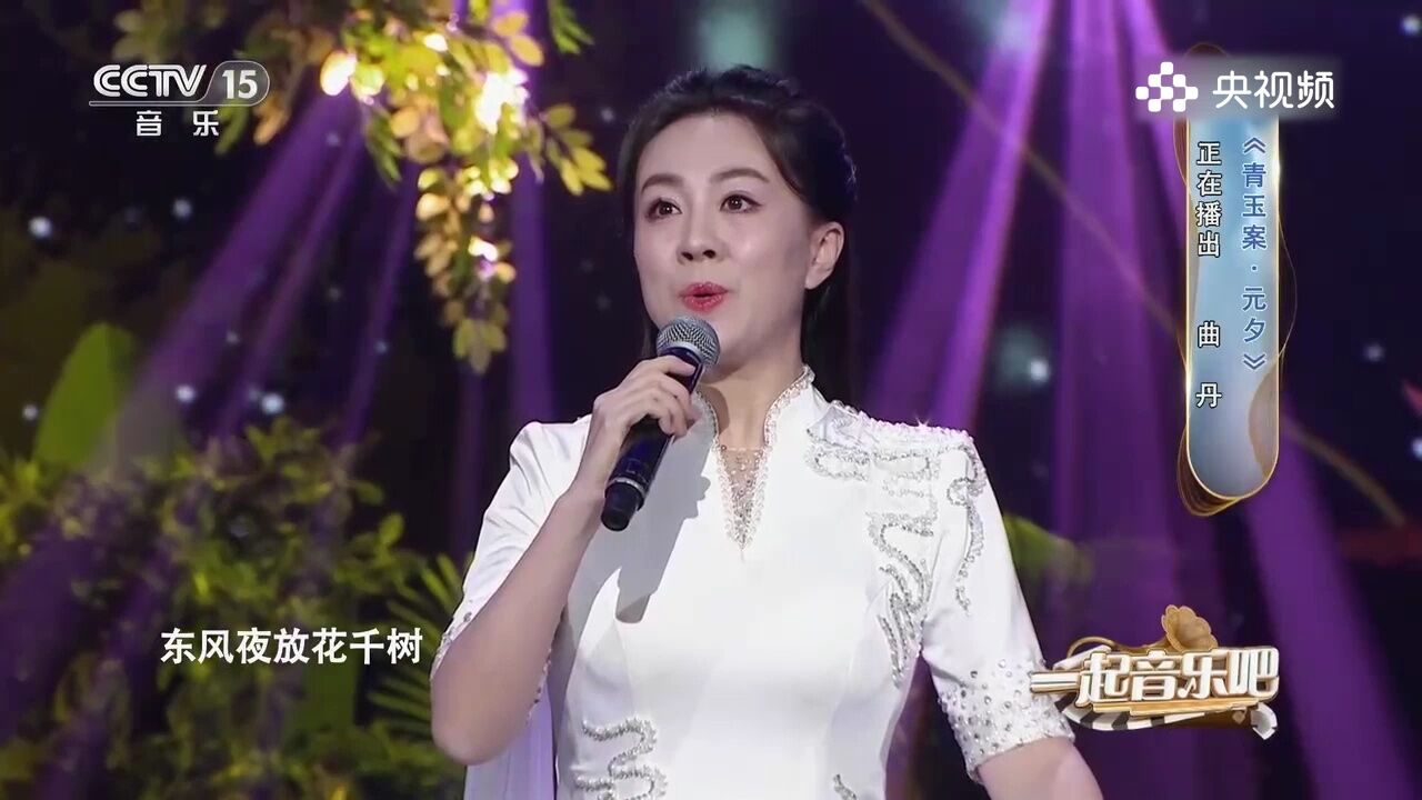 美女演唱《青玉案ⷥ…ƒ夕》,歌声清脆嘹亮,太好听了!