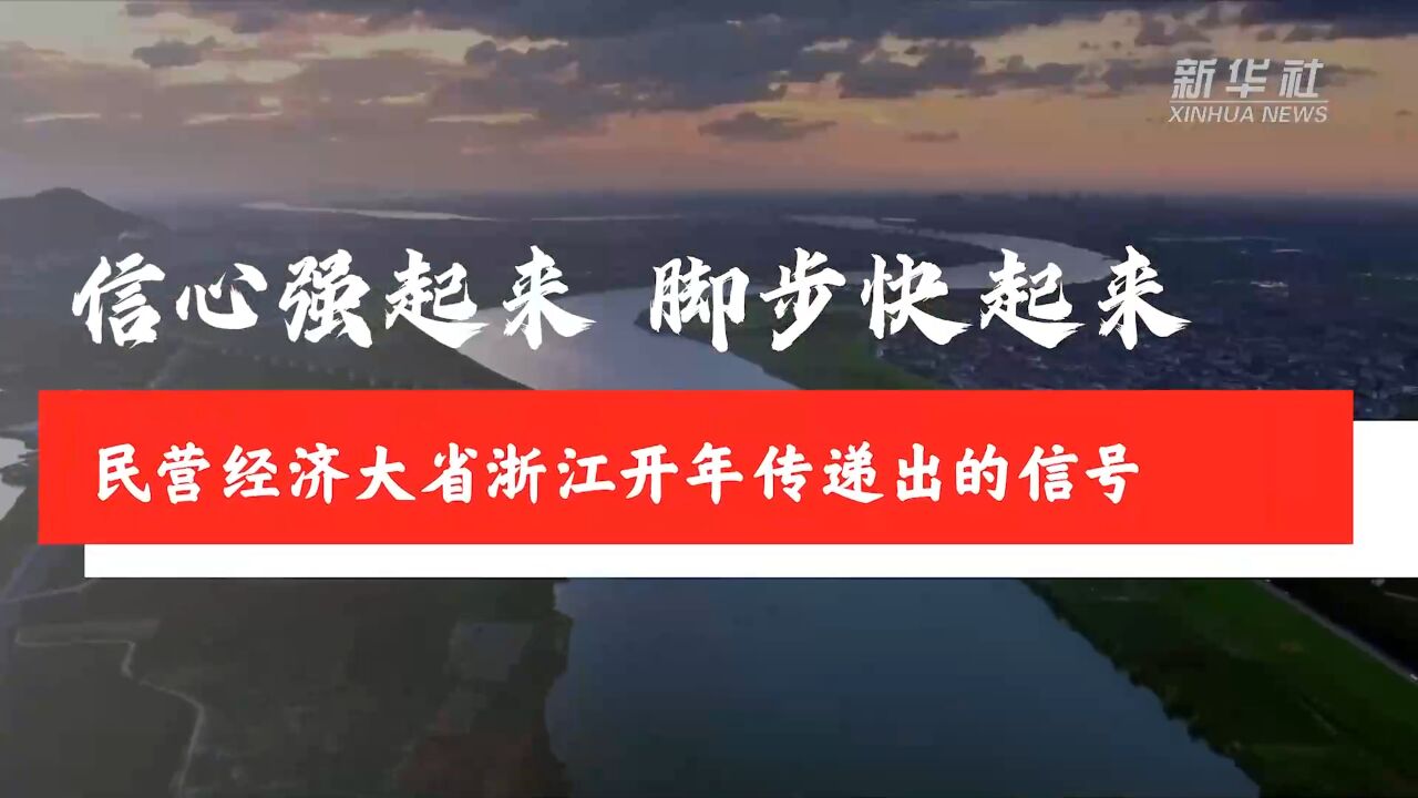 信心强起来,脚步快起来——民营经济大省浙江开年传递出的信号