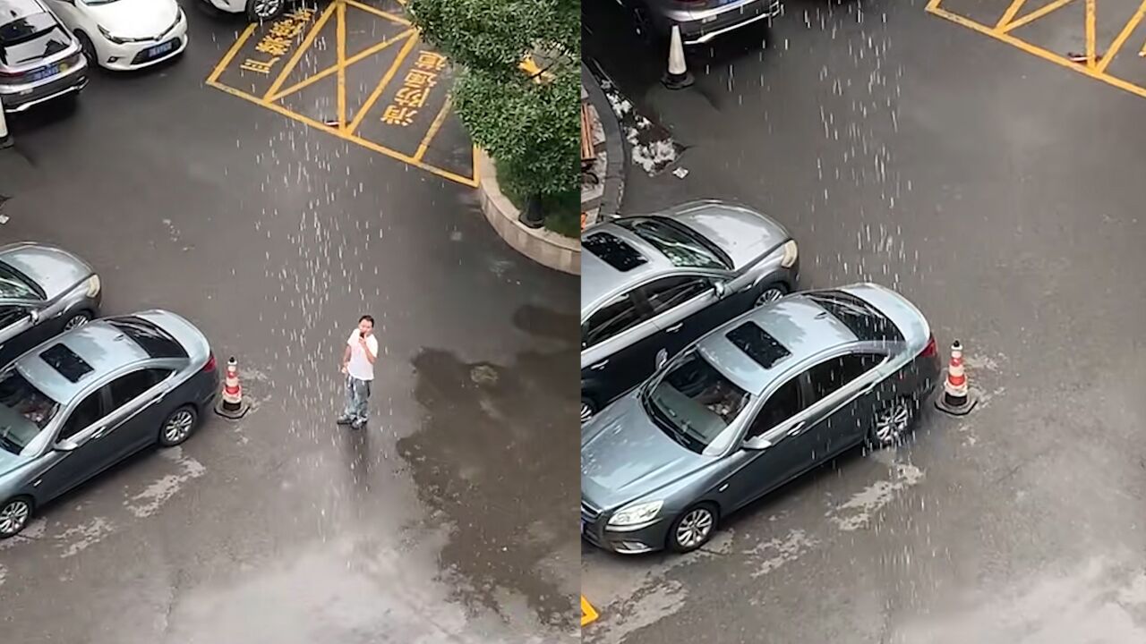 绵阳现“局部降雨”路人举起手机拍稀奇 拍摄者:持续了十多分钟