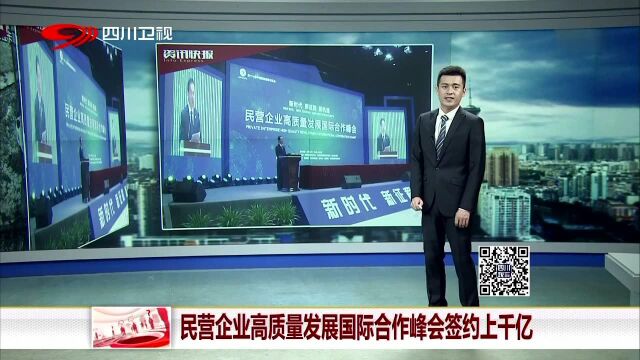 民营企业高质量发展国际合作峰会签约上干亿