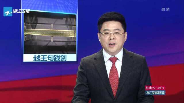 越王勾践剑首次亮相西湖美术馆