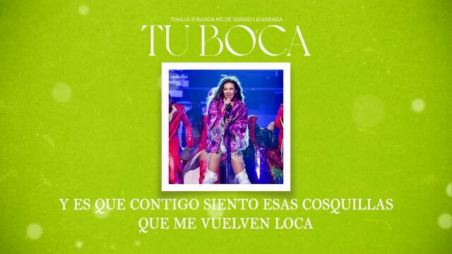 Thalia & Banda MS De Sergio Lizagarra  Tu Boca (Oficial  Letra / Lyric Video)