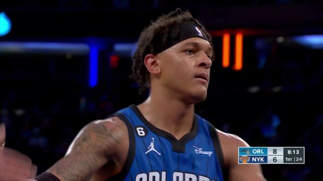 NBA常规赛：魔术vs尼克斯第1节中文解说回放