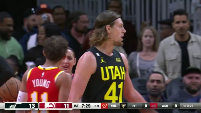 NBA常规赛：爵士vs老鹰第1节中文解说回放