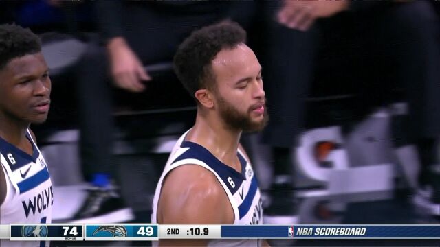NBA常规赛：森林狼vs魔术第2节英文原声回放