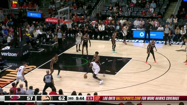 NBA常规赛：热火vs老鹰第3节中文解说回放