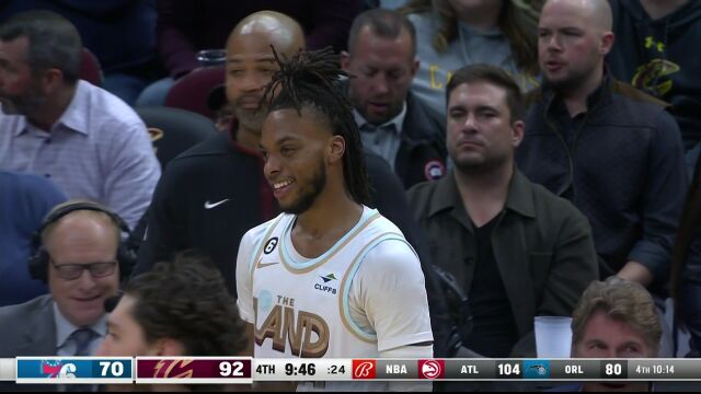 NBA常规赛：76人vs骑士第4节 英文解说回放