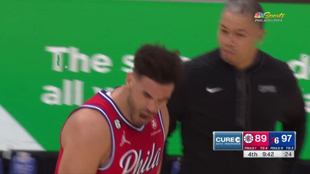 快船114-119费城 大帝44分哈登21助攻迎7连胜