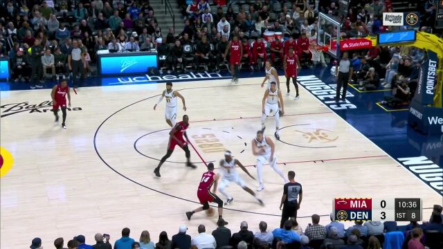 无视防守轰炸防线 洛瑞顶着穆雷干拔三分手起刀落