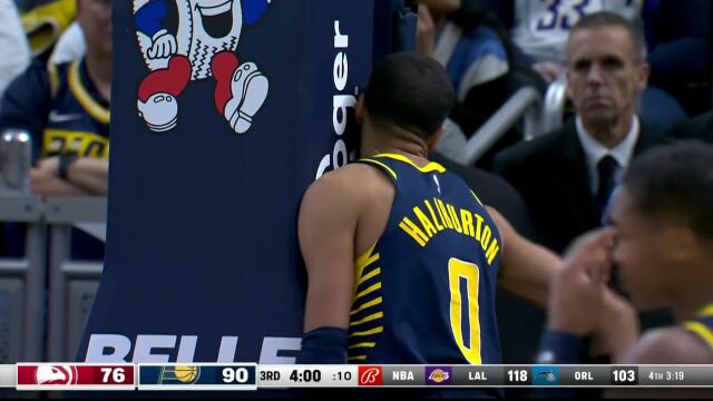 NBA常规赛：老鹰vs步行者第3节中文解说回放