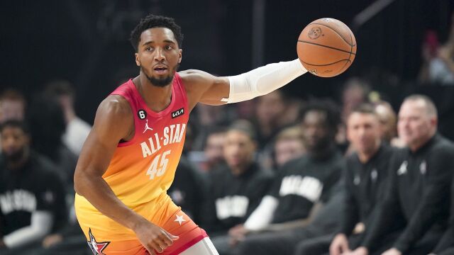 米切尔vs詹姆斯队集锦 全场40+10大号两双为老东家球迷献礼
